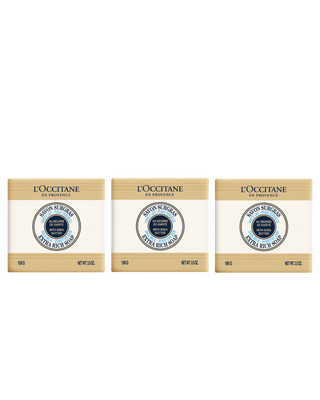 Trio de Sabonetes Karit&eacute; Leite